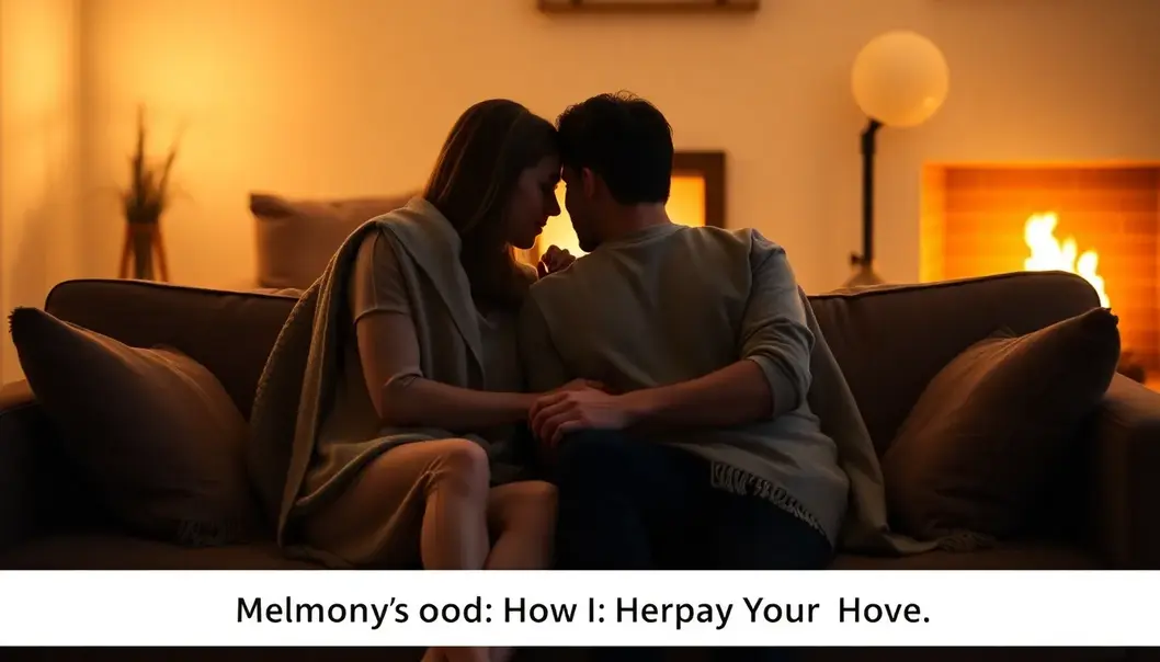 A couple dancing joyfully, enveloped in uplifting tunes that heighten their happiness.